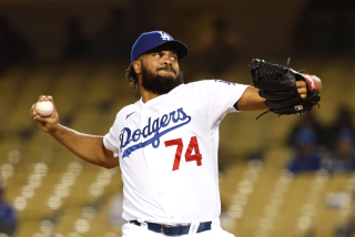 LOS ANGELES, CALIFORNIA - MAY 28: Kenley Jansen #74 of the Los Angeles Dodgers pitches.