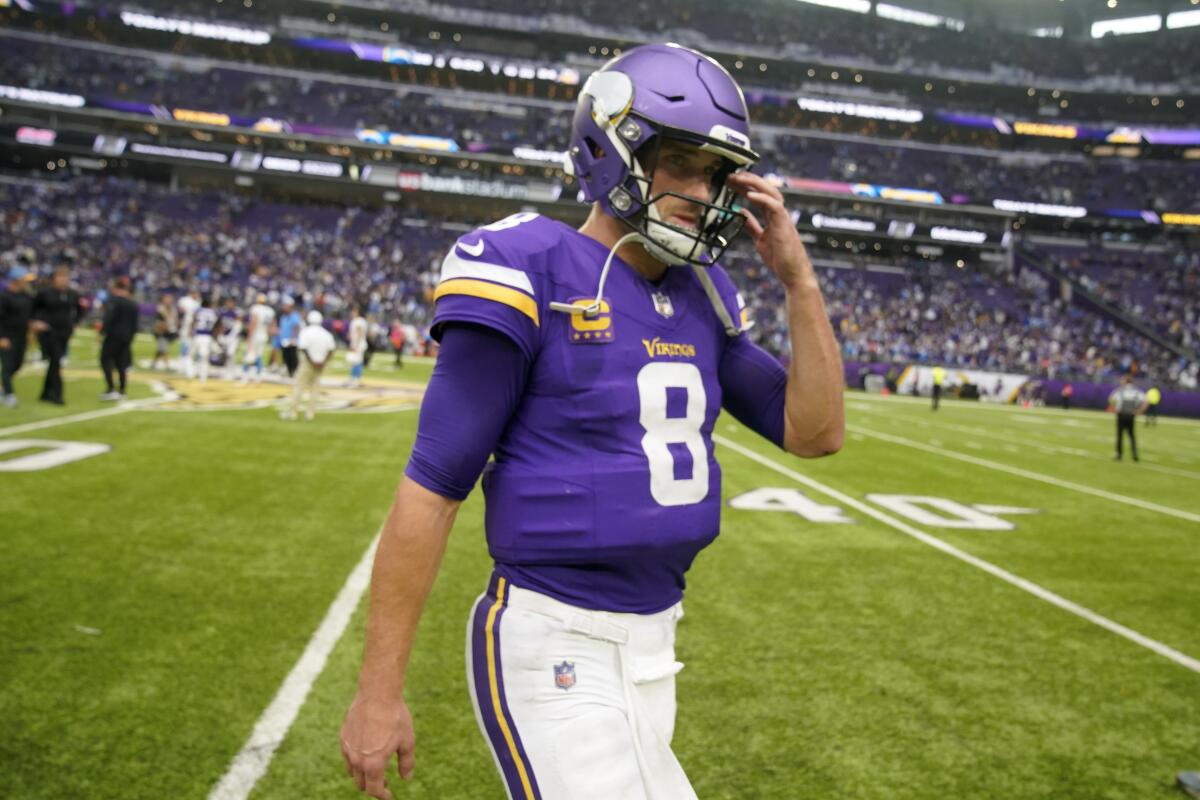 The Vikings have the red zone blues with an up-close touchdown