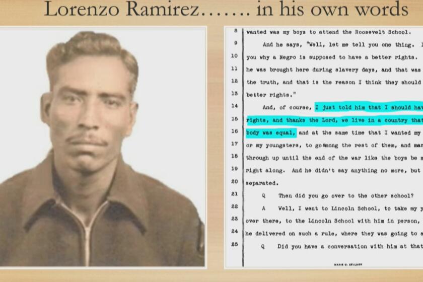 Lorenzo Ramirez pictured next to his court testimony.