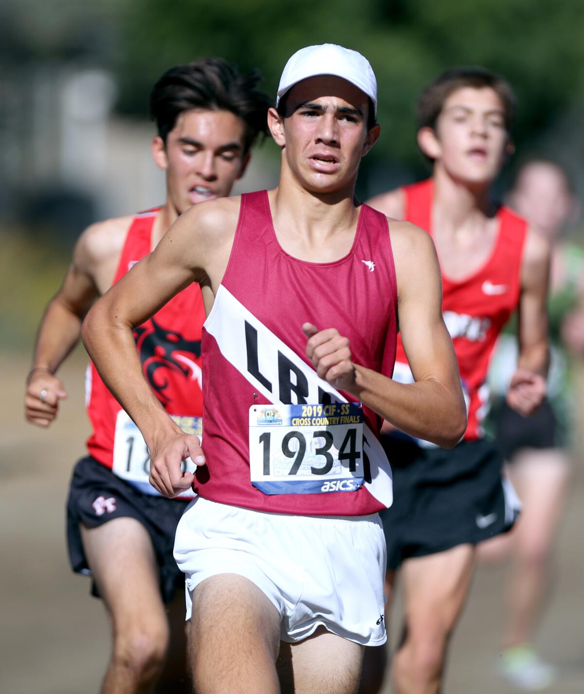 Laguna Beach junior Mateo Bianchi finished second in the boys' Division 4 race of the CIF Southern Section cross-country finals at the Riverside City Cross-Country Course on Saturday.
