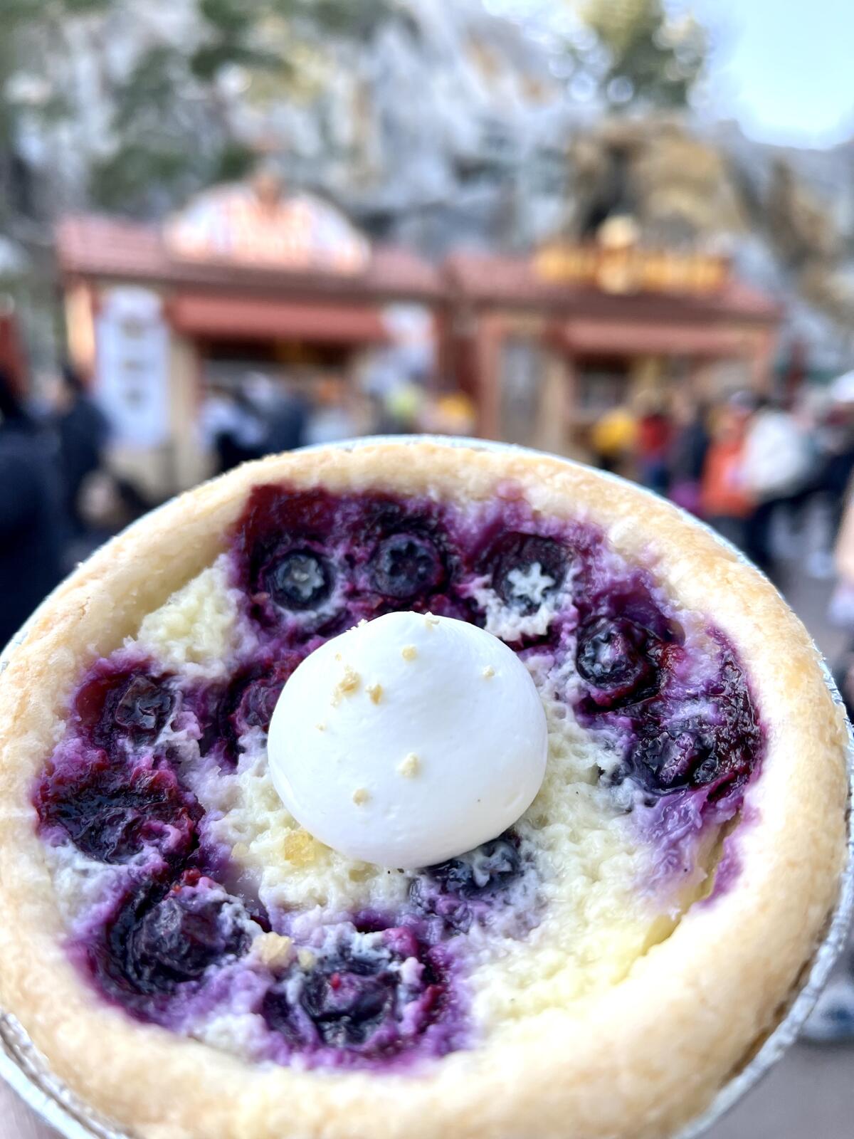 Blueberry buttermilk pie from Berry Patch.