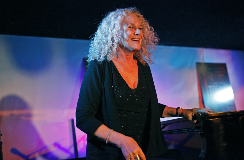 Carole King sings during a concert at the 2011 Sundance Film Festival in Park City, Utah.