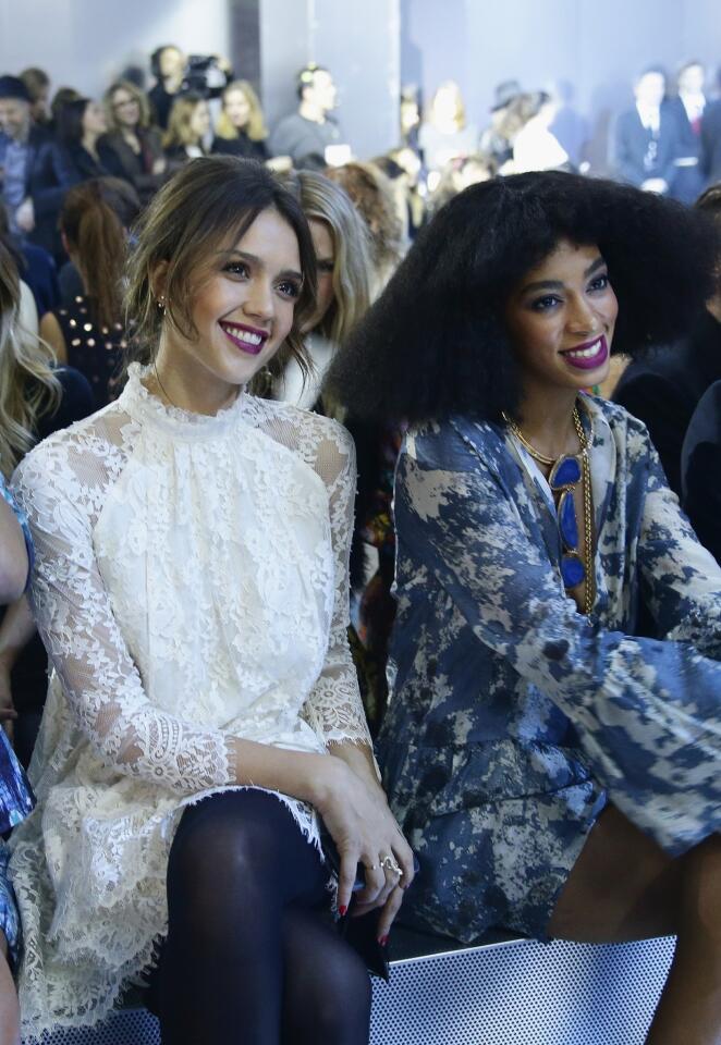 Jessica Alba and Solange Knowles