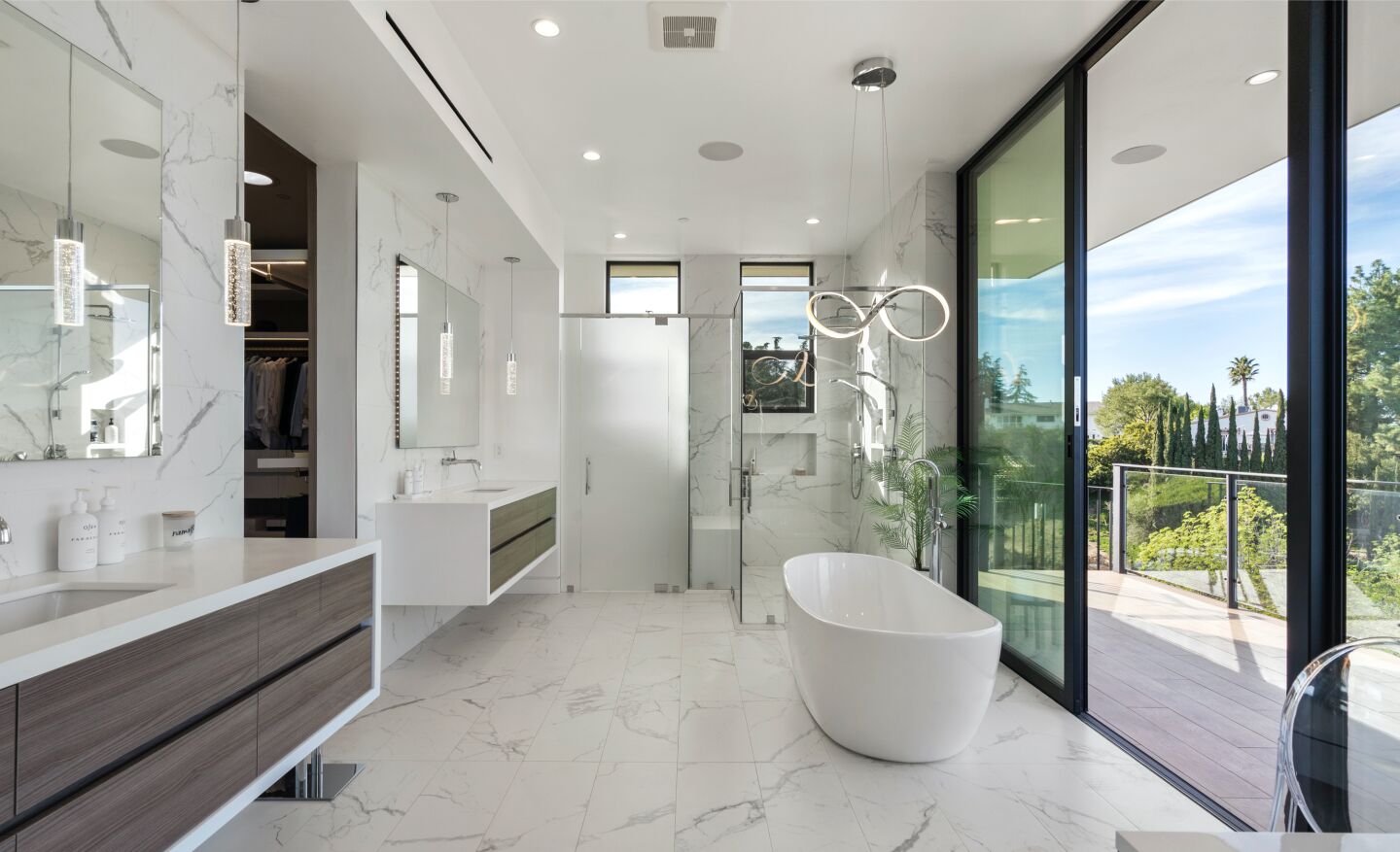 The bathroom.