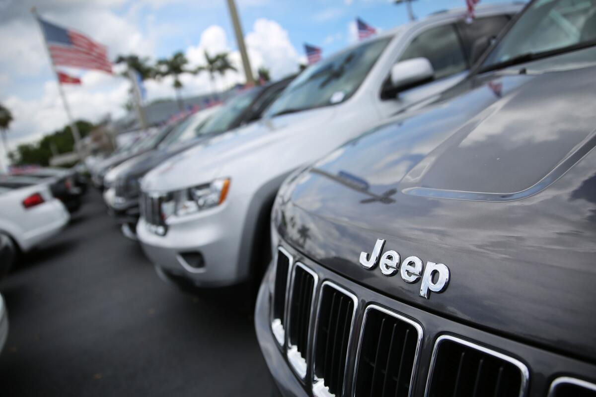 Surging sales of Jeeps in California are leading a Detroit automaker resurgence.