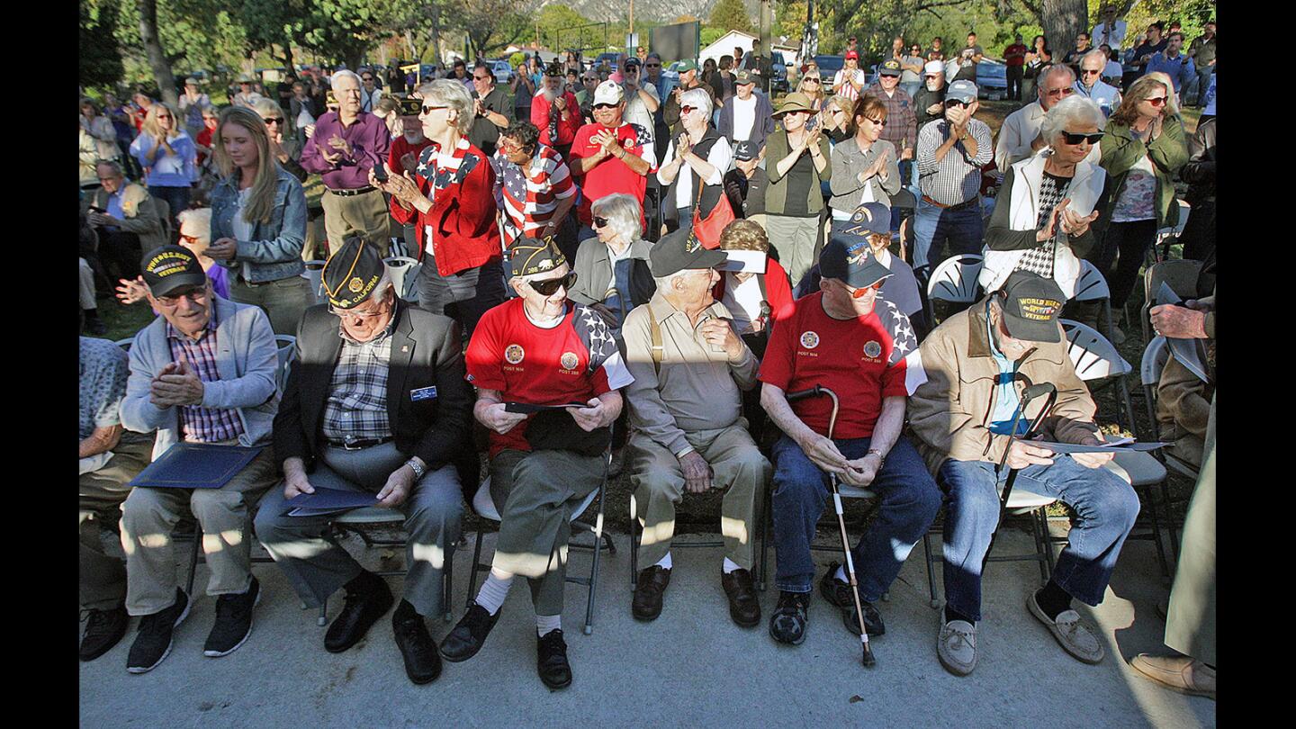 Photo Gallery: Veteran's Day event at Two Strike Park in La Crescenta