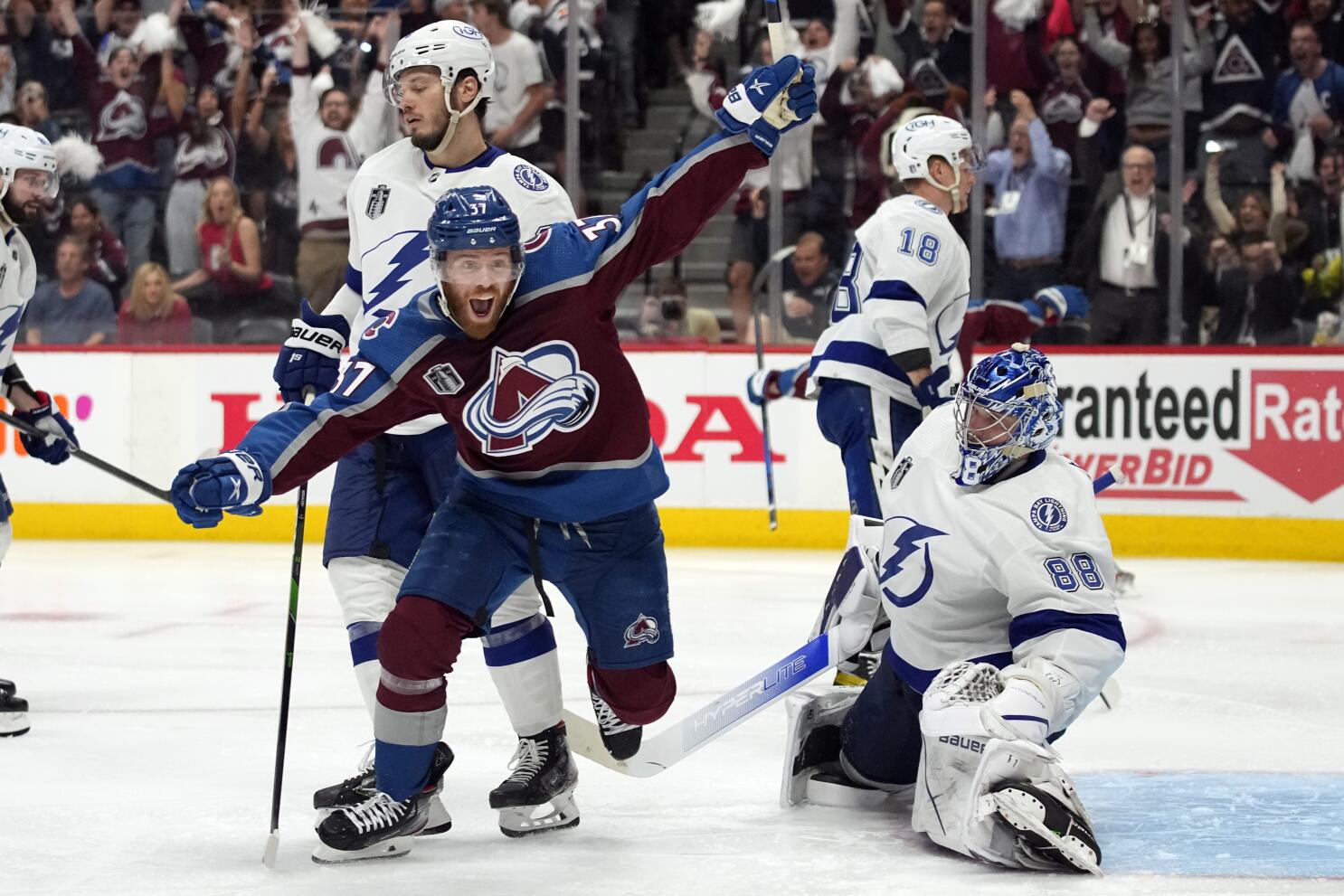Colorado Avalanche win third Stanley Cup title, beating two-time
