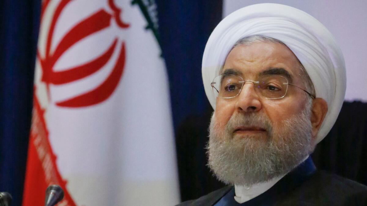 Iranian President Hassan Rouhani fired back at President Trump at the United Nations on Wednesday.