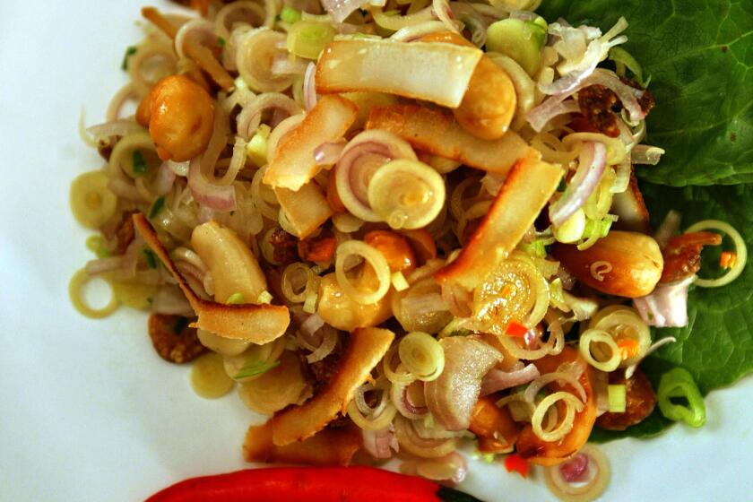 Weekly studio food shoot. A-Roy lemongrass salad.