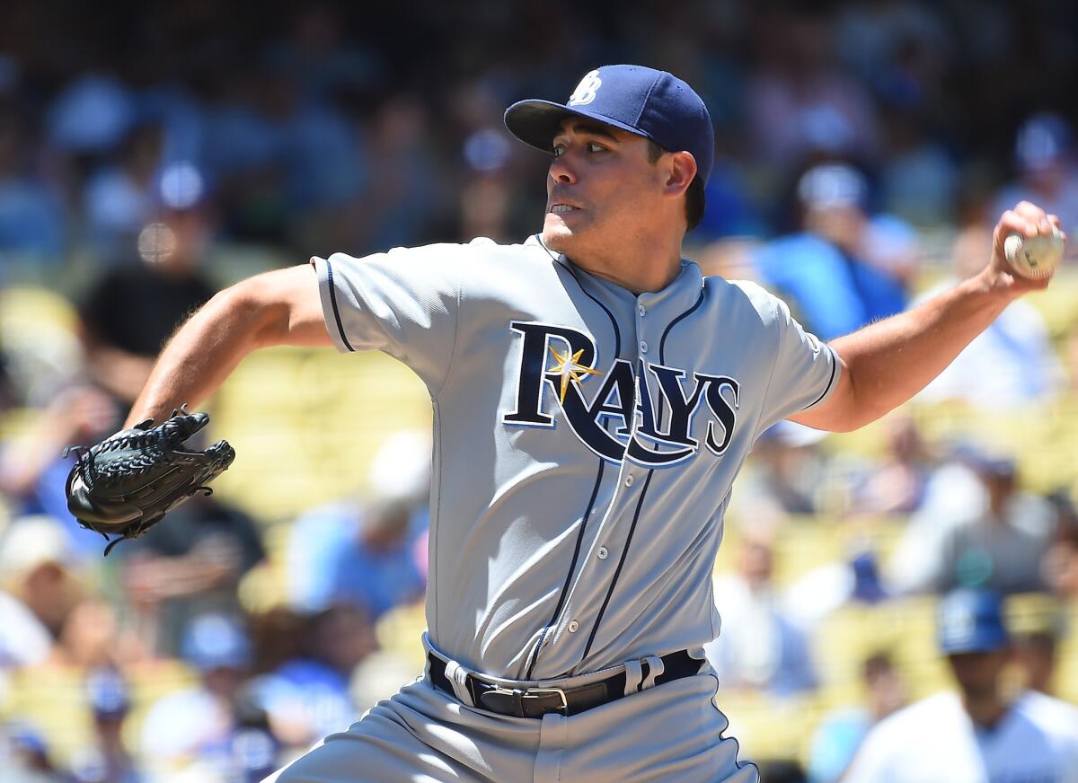 Matt Moore goes from the Tampa Bay Rays to the San Francisco Giants in a trade for Matt Duffy and two prospects.