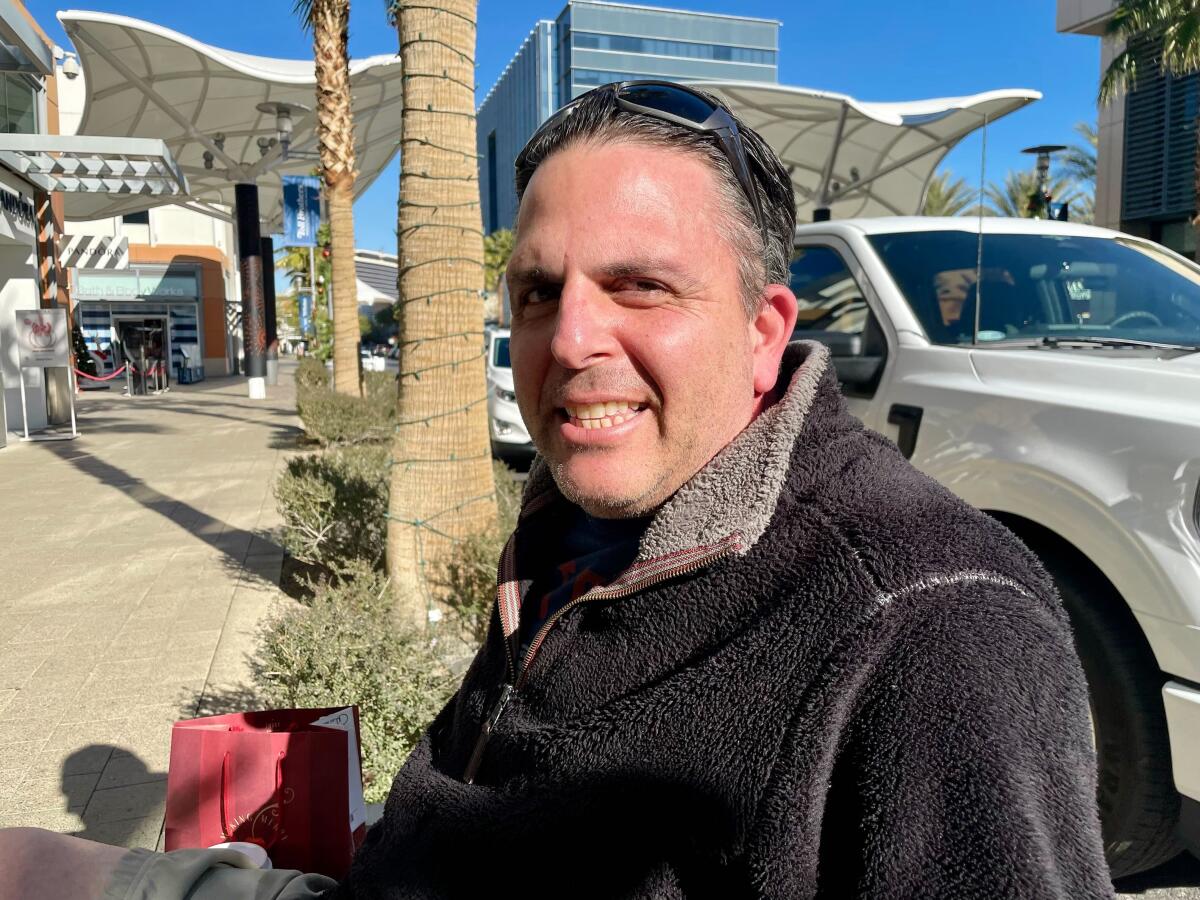 Ian Flashner of Las Vegas likes Newsom, but doesn't see a need for Biden to stand aside.