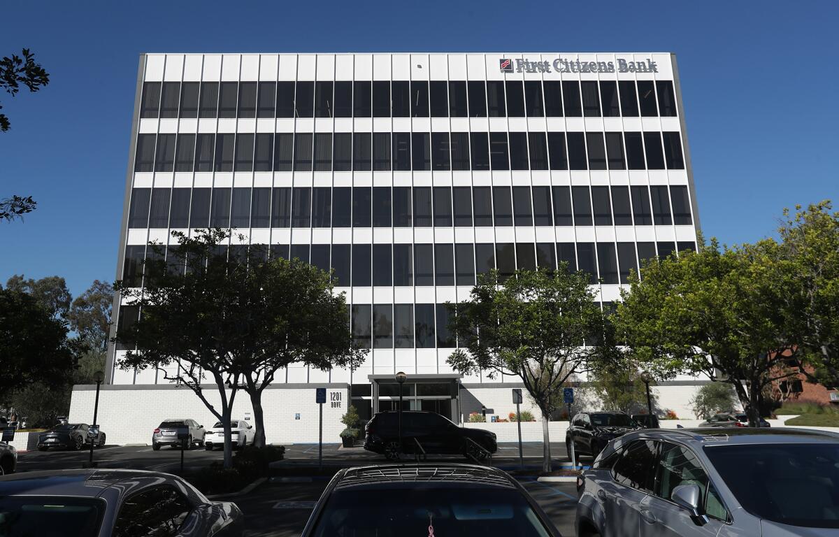 The Newport Beach City Council is looking at purchasing the First Citizens Bank property.
