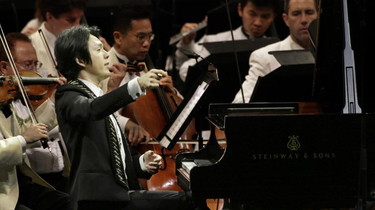 Chinese pianist Yundi Li is photographed at the LA Phil in 2015.