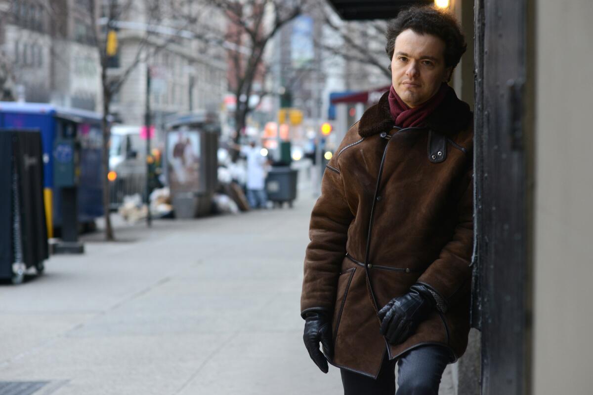 Pianist Evgeny Kissin on the Upper West Side in Manhattan, NY.