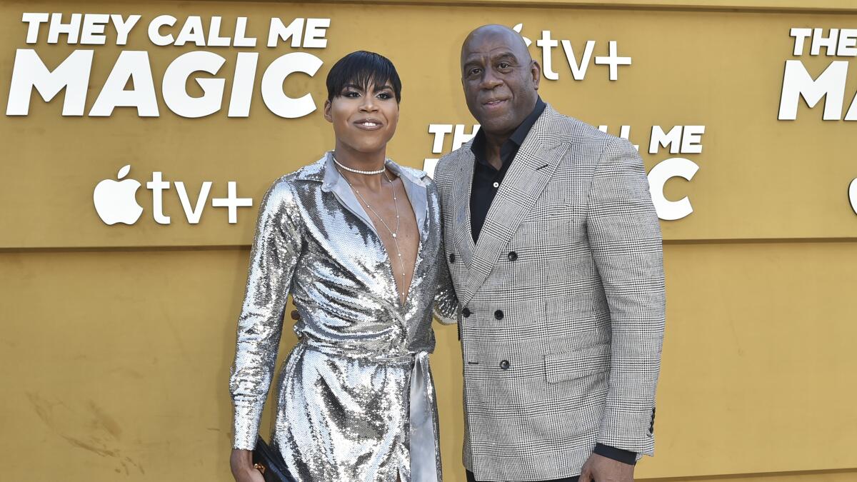 EJ Johnson cried with NBA dad Magic Johnson after coming out