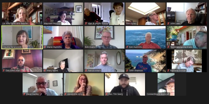 The La Jolla Parks & Beaches board meets June 28 online.