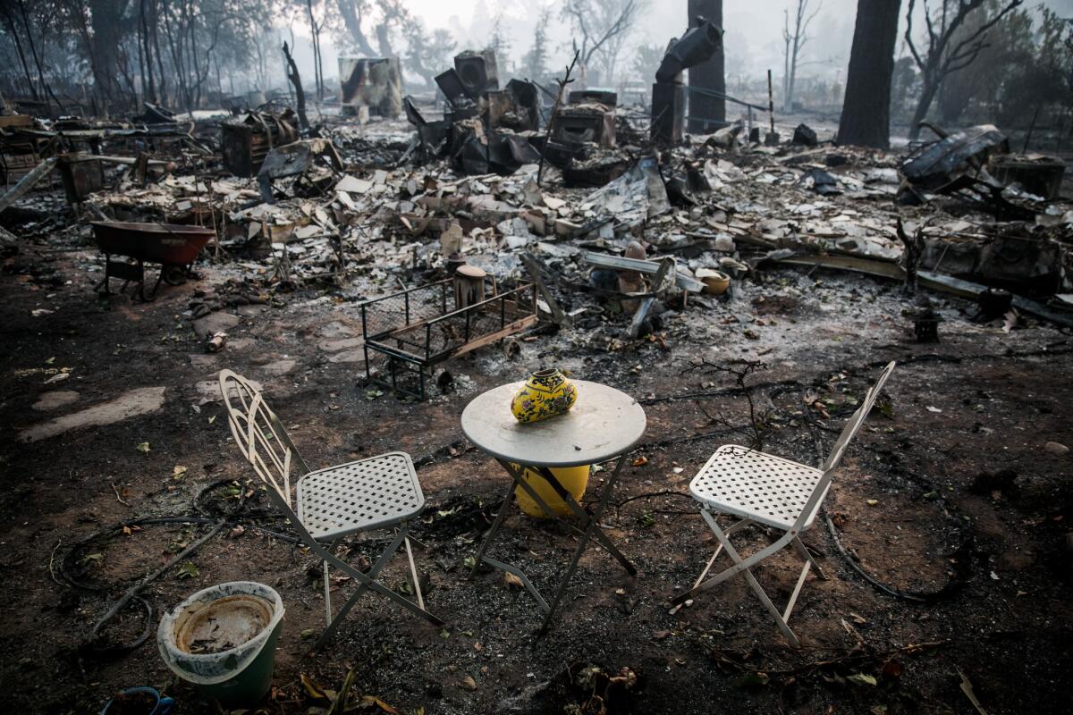 The Valley fire caused tremendous destruction in Middletown, Calif., in September.