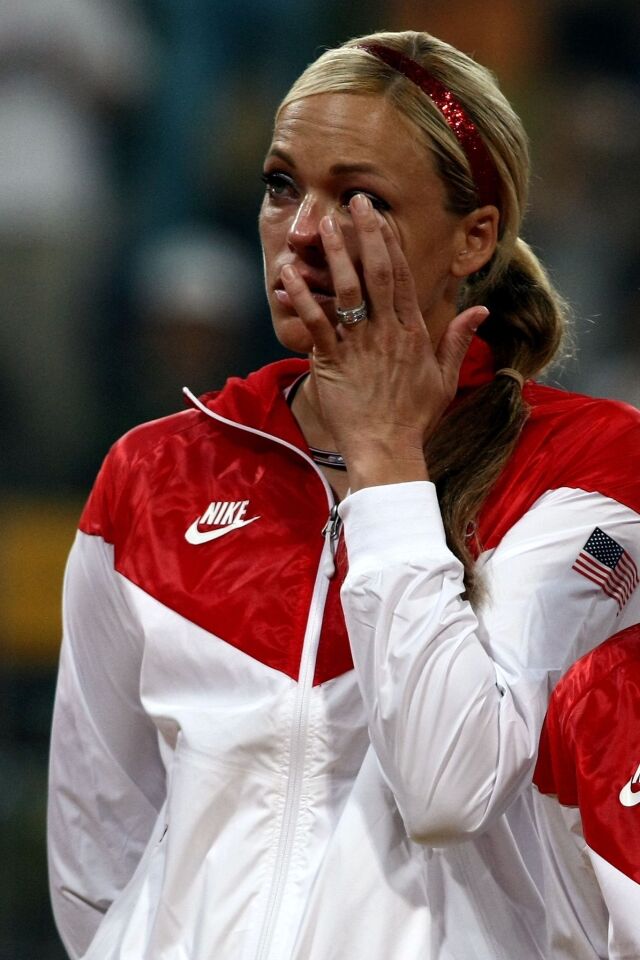 You would tear up too if you had just lost the gold medal, and your sport's place in the Olympics so the modern pentathlon could stay. The modern pentathlon, y'all. Ouch.