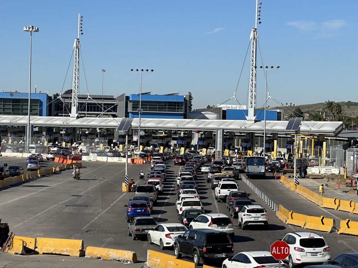 The SENTRI line at the San Ysidro Port of Entry.
