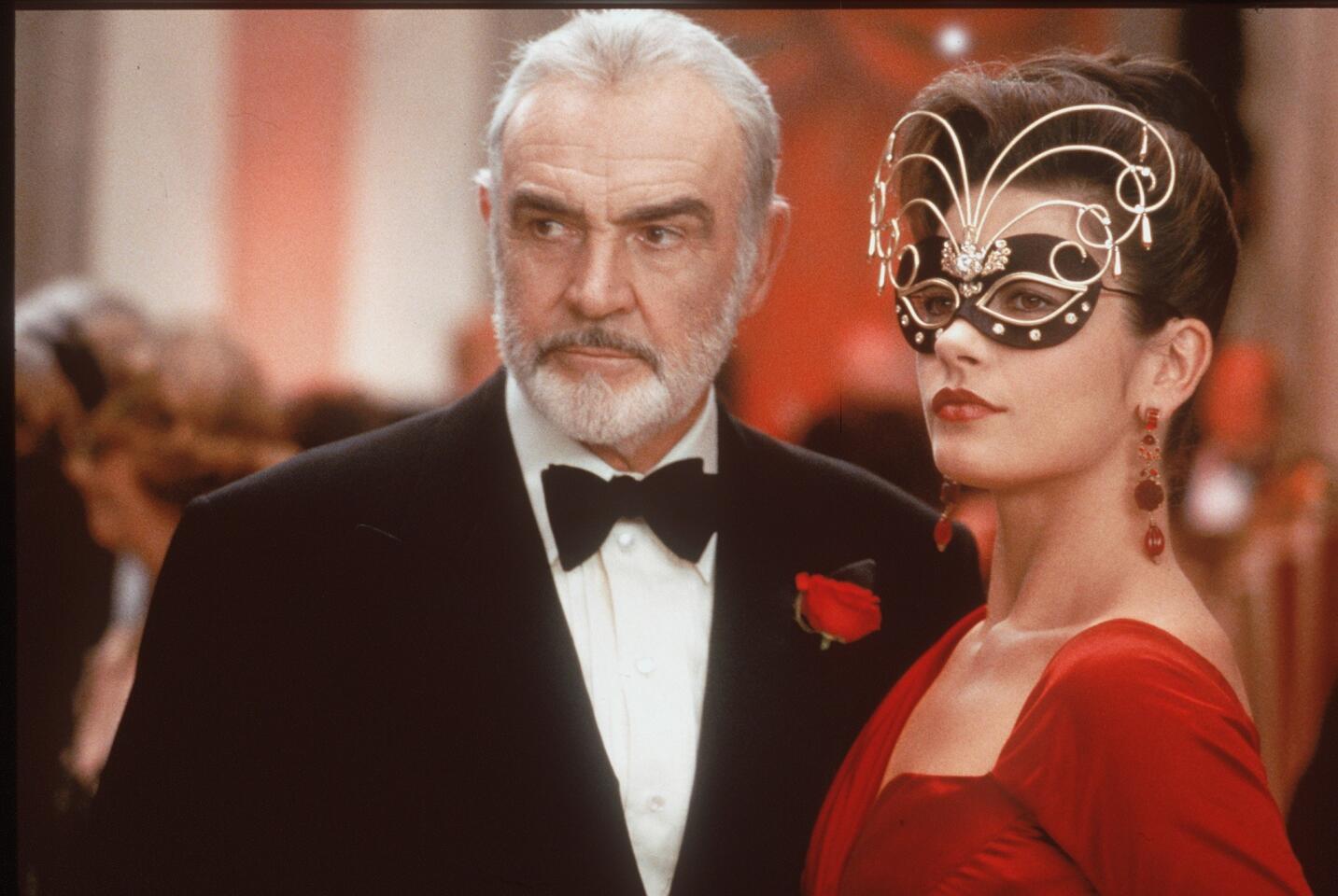 Connery plays an art thief alongside Catherine Zeta-Jones in the 1999 film "Entrapment."