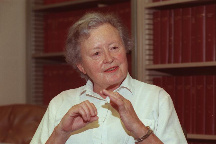 UC San Diego astronomer Margaret Burbidge, March 27, 1990. U-T file