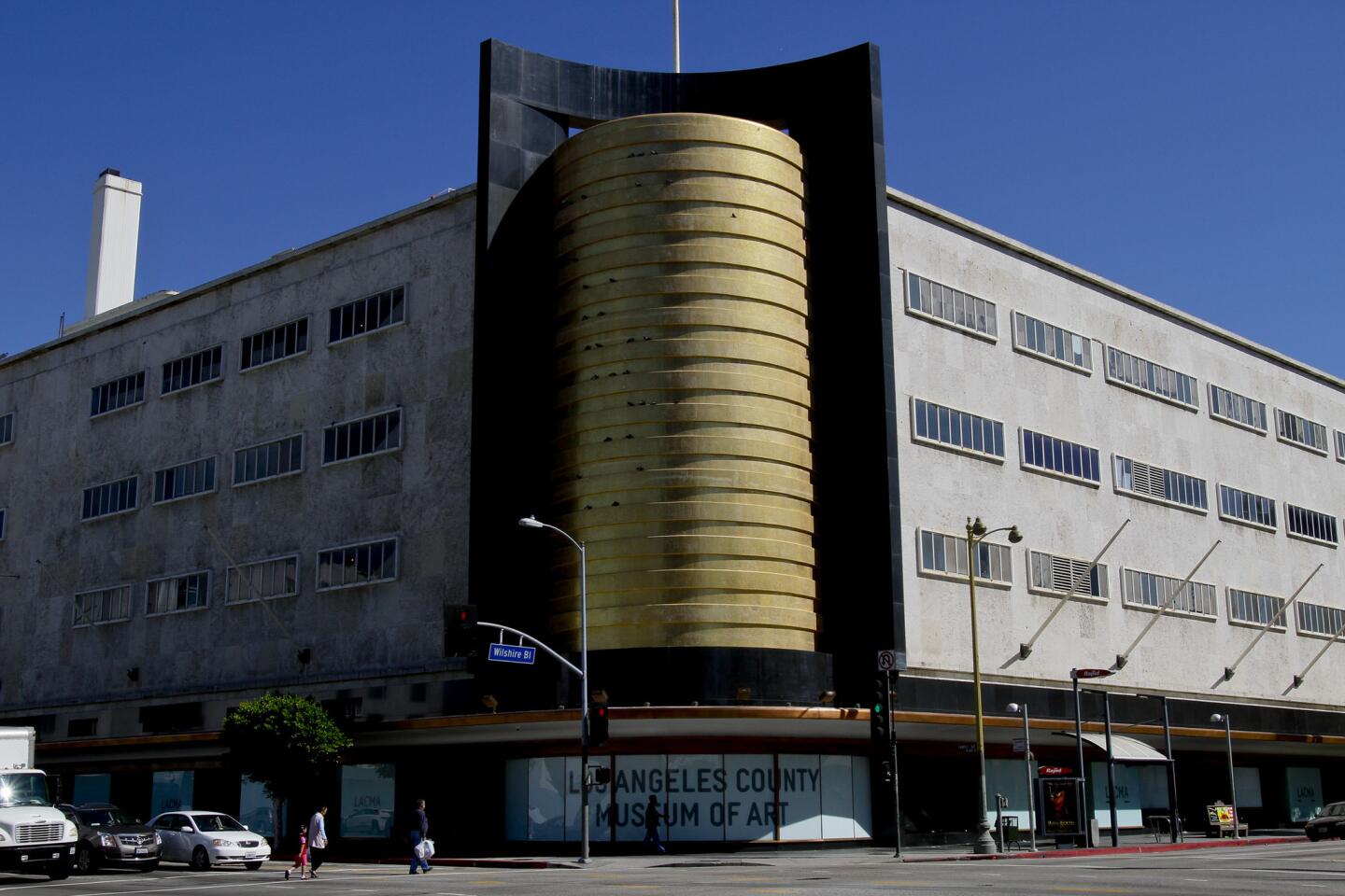 The former May Co. department store building at Wilshire Boulevard and Fairfax Avenue, where the Academy Museum will be.