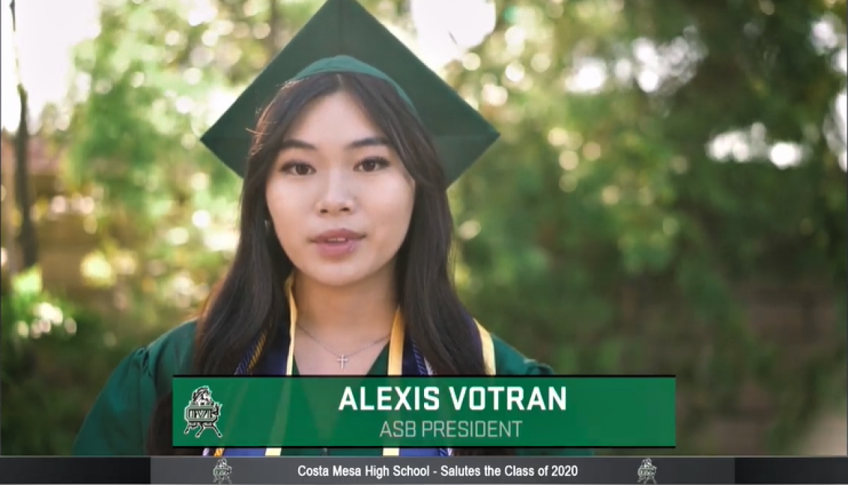 CMHS senior class ASB President Alexis Votran 