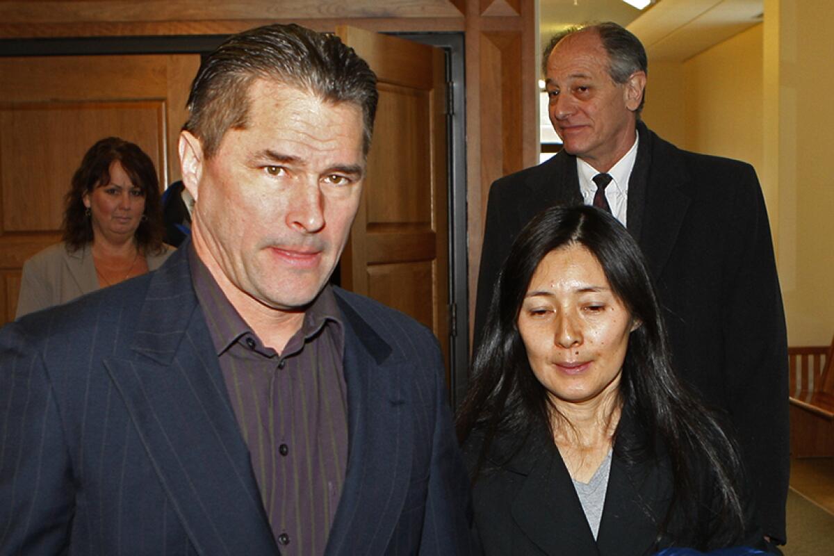 Richard and Mayumi Heene after a sentencing hearing in Fort Collins, Colo., in 2009.