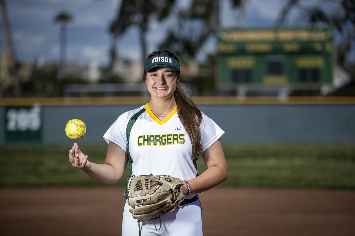 Edison's Talia Hannappel earned complete-game victories over Mission Viejo and Artesia last week, and she picked up the win in relief against Royal.