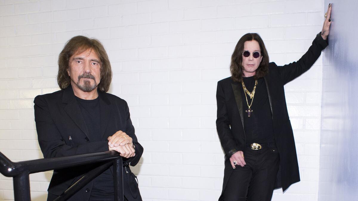 Geezer Butler of Black Sabbath, left, was arrested following a bar fight in Death Valley.