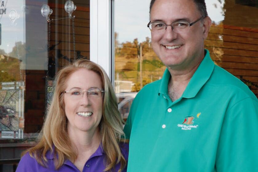 Dan Payne and Cindy Croissant are the new owners of the Wild Birds Unlimited store in Scripps Ranch.