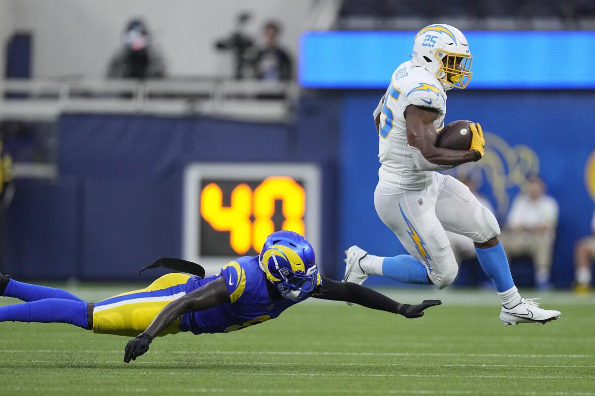 Chargers seeking more depth in running game going into final