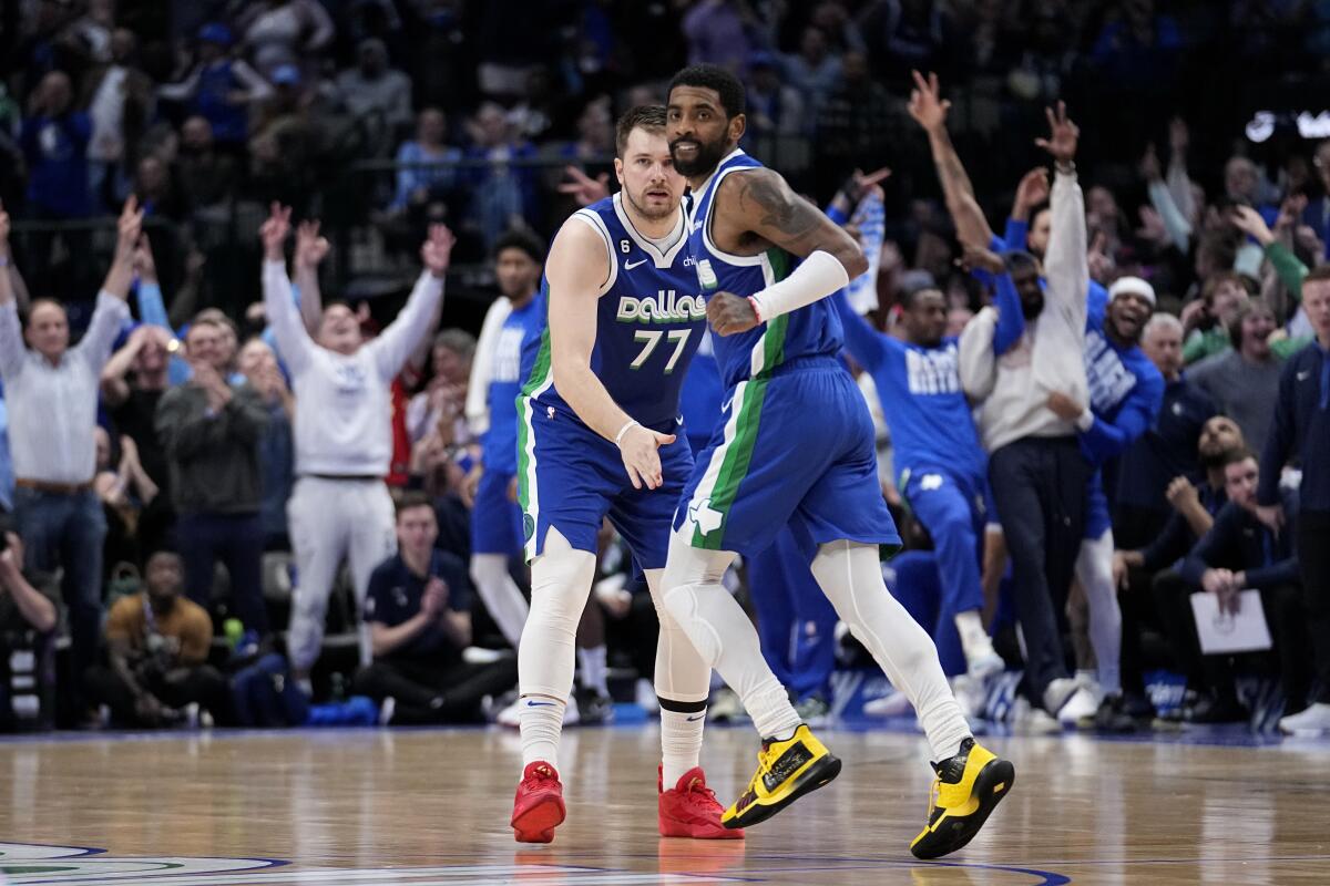 NBA: Mavericks could sit Luka Doncic, Kyrie Irving in final week