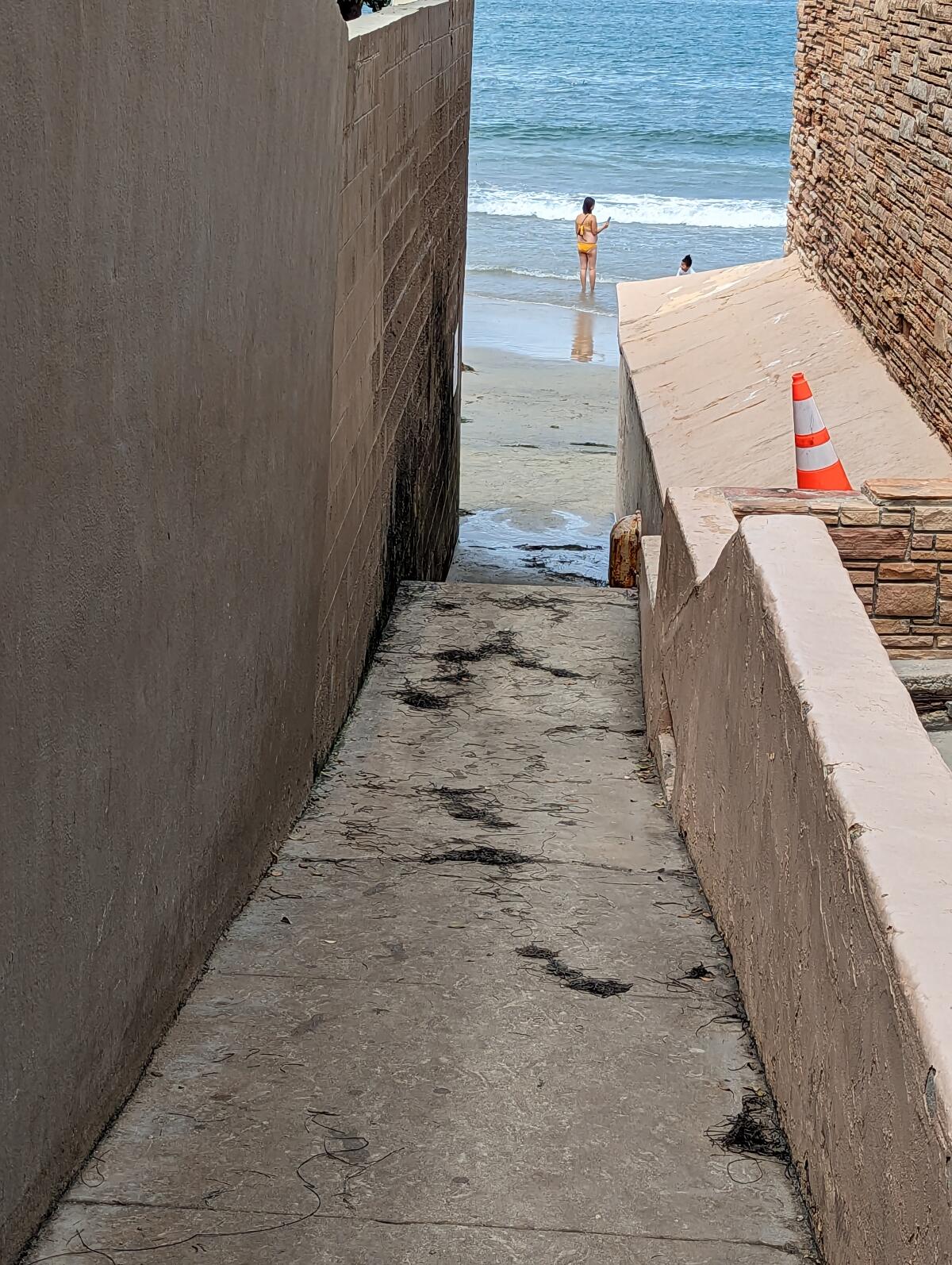This widely used beach access has been blamed for slips and falls, prompting the idea of a redesign.
