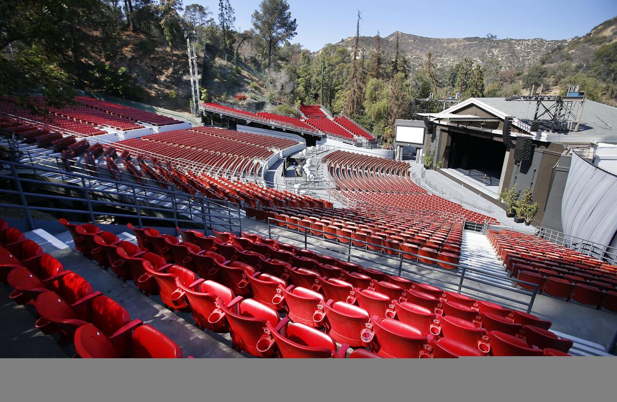 The Greek Theatre in Griffith Park.