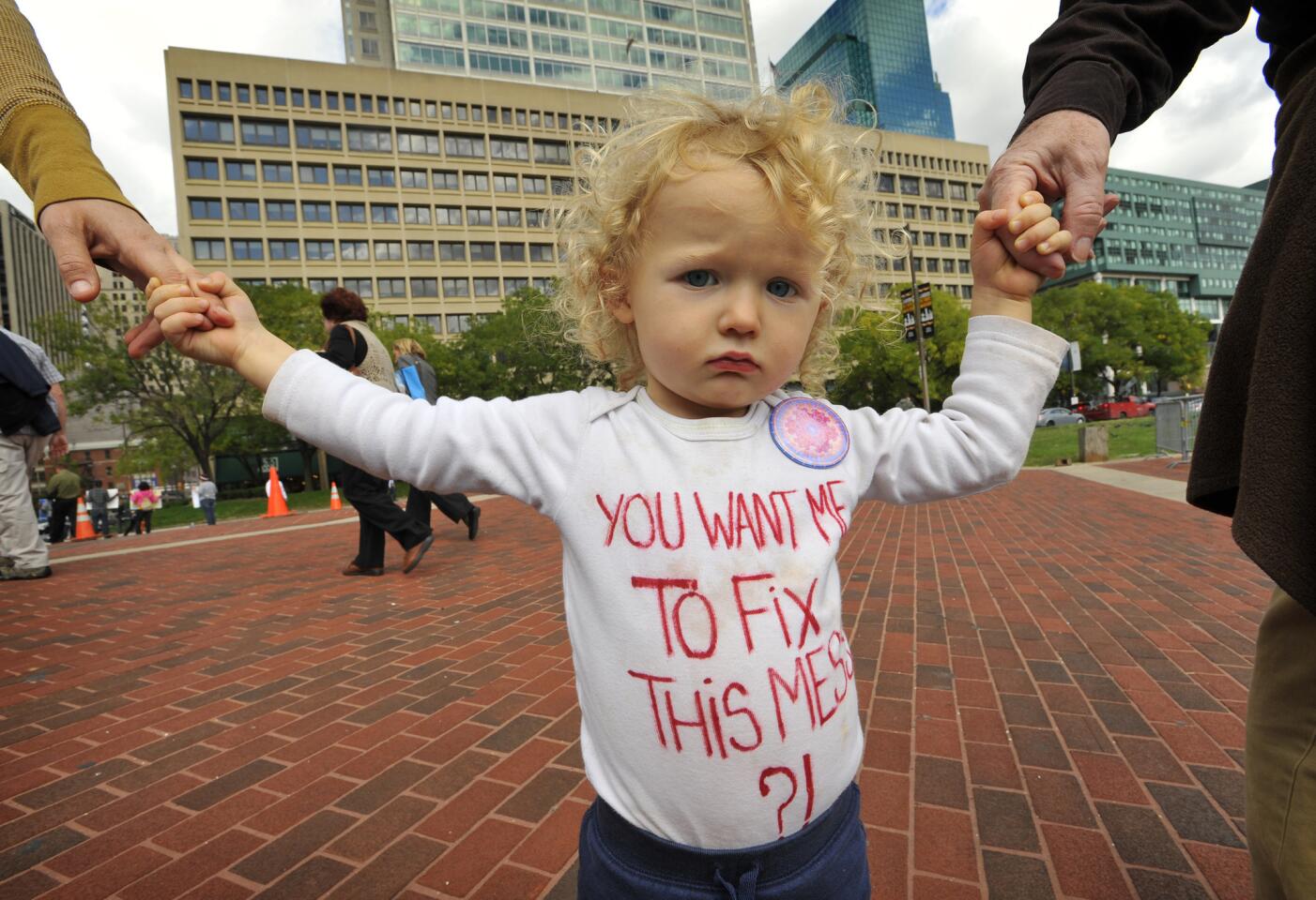 Youthful protester
