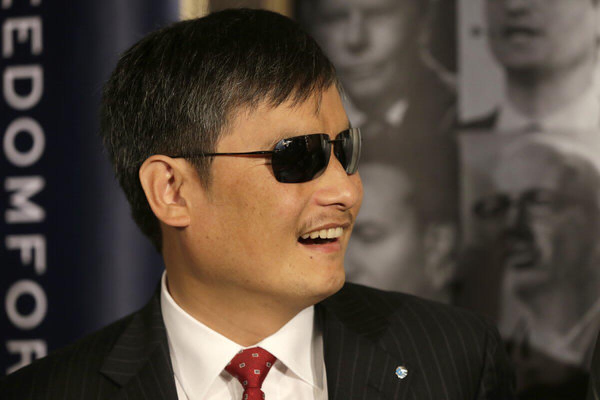 Chinese human rights activist Chen Guangcheng in May.