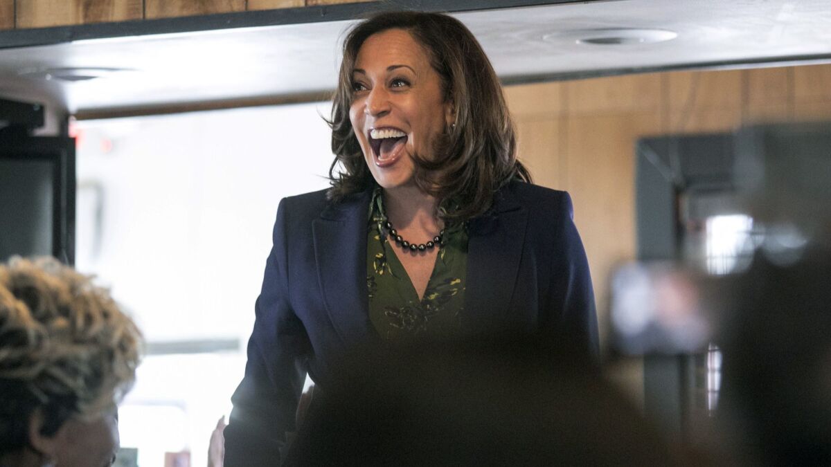 Sen. Kamala Harris plans to announce a proposal for a federal effort to boost teacher pay during an appearance Saturday in Texas.