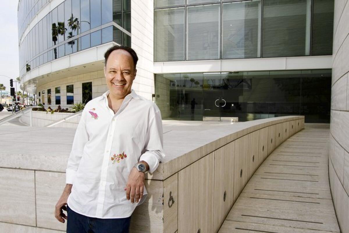 Author Matthew Specktor at the site of the old Creative Artists Agency building in Beverly Hills.