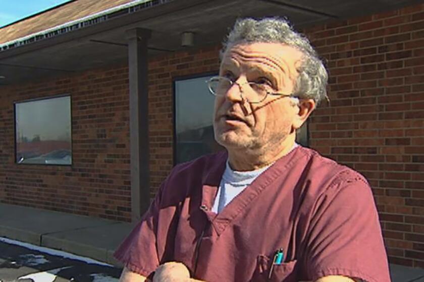 FILE - This image made from a Dec. 1, 2015, video provided by WNDU-TV shows Ulrich Klopfer in South Bend, Ind. Officials whose offices are investigating the discovery of more than 2,200 medically preserved fetal remains at an Illinois house of Dr. Klopfer who performed abortions for decades in Indiana will hold a press conference on Thursday, Sept. 19, 2019, to discuss the case. Klopfer died earlier this month. (WNDU-TV via AP, File)