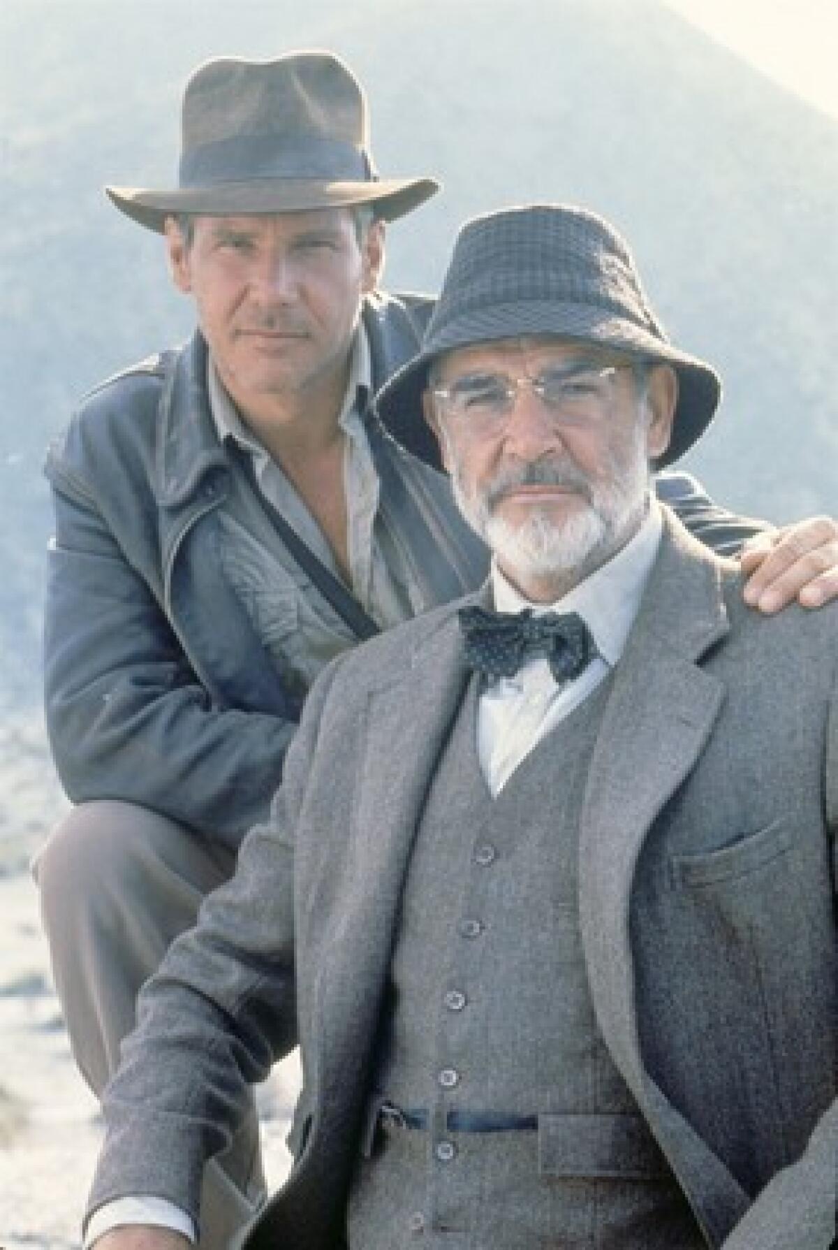 Harrison Ford and Sean Connery