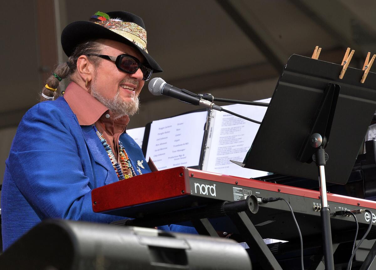 Dr. John, a.k.a. Mac Rebennack, says Louis Armstrong visited him in a dream. He's seen here playing in their shared hometown of New Orleans last year.