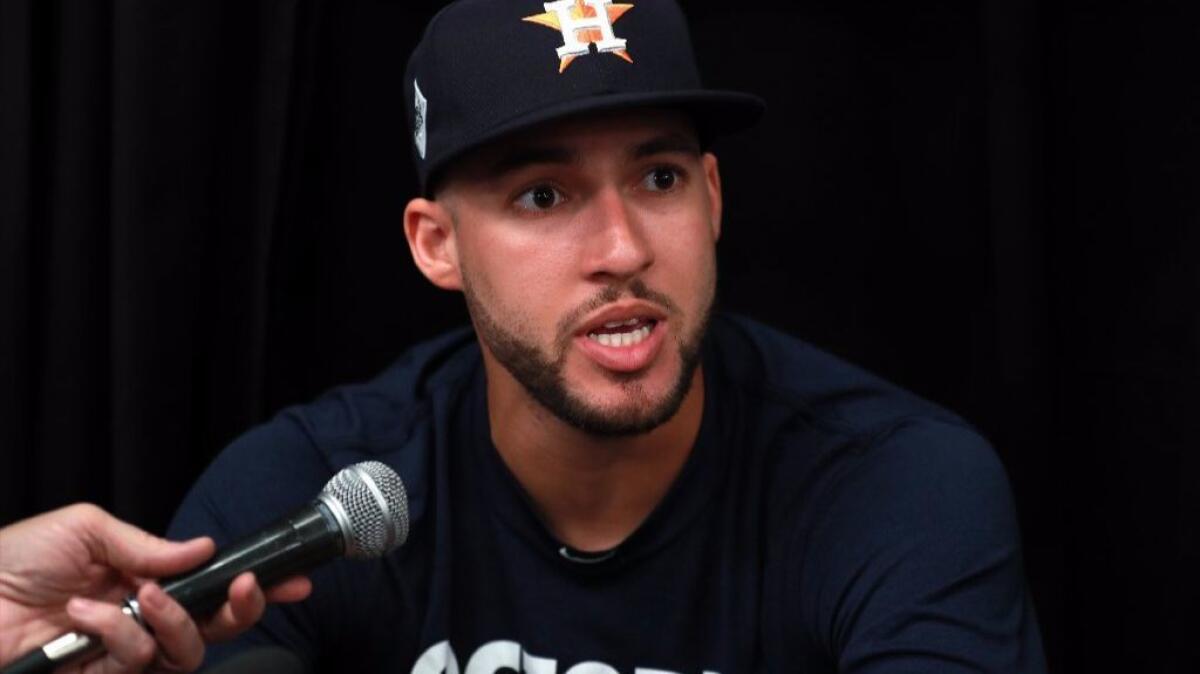 Astros' George Springer finds courage in his stutter to help others, SportsCenter