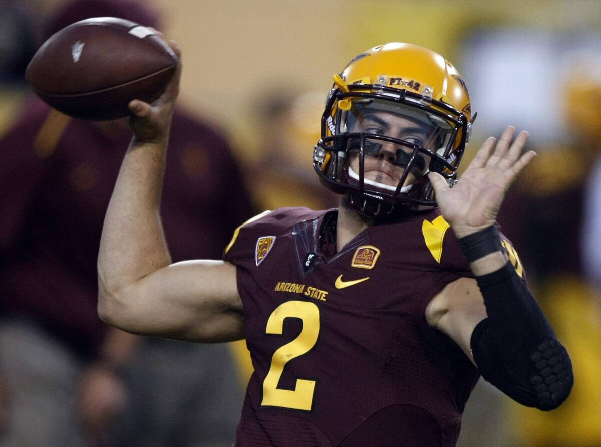 Backup quarterback Mike Bercovici will get the start for Arizona State against UCLA on Thursday following an injury to start Taylor Kelly in the Sun Devils' 38-24 win over Colorado on Sept. 13.