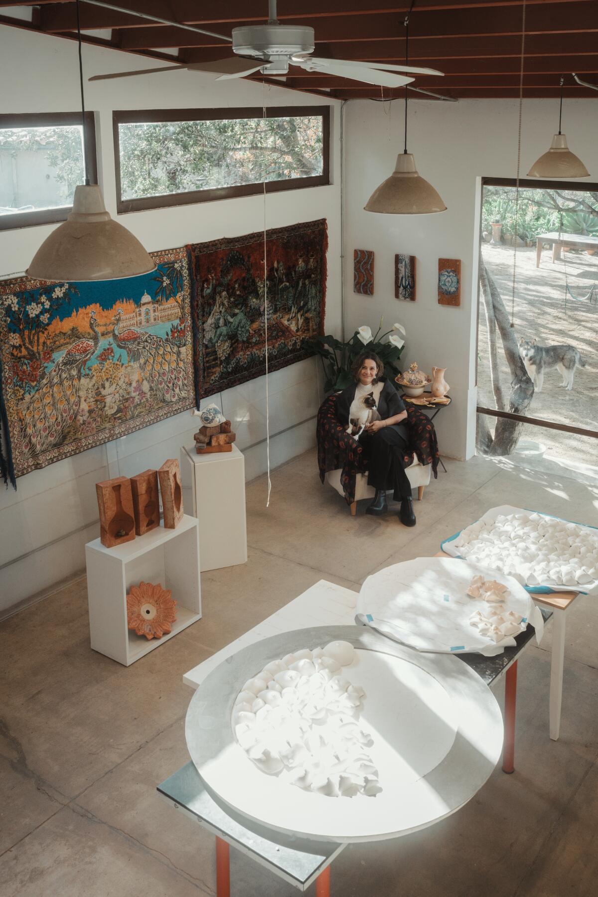 Beliz Iristay in her studio.
