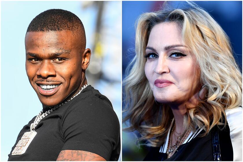 Rapper Da Baby and Madonna.