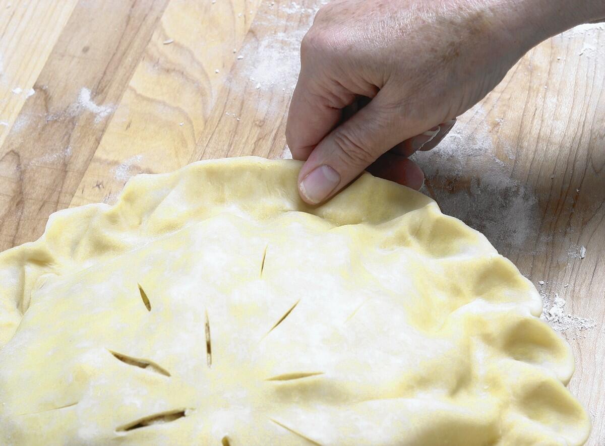 Practice and the ability to watch an experiences pie maker are keys to getting comfortable with pie baking.