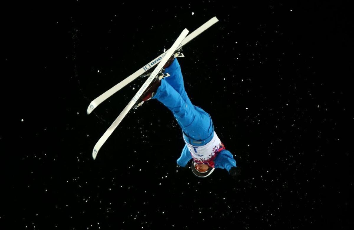 Alla Tsuper of Belarus in action during her gold-medal winning run.