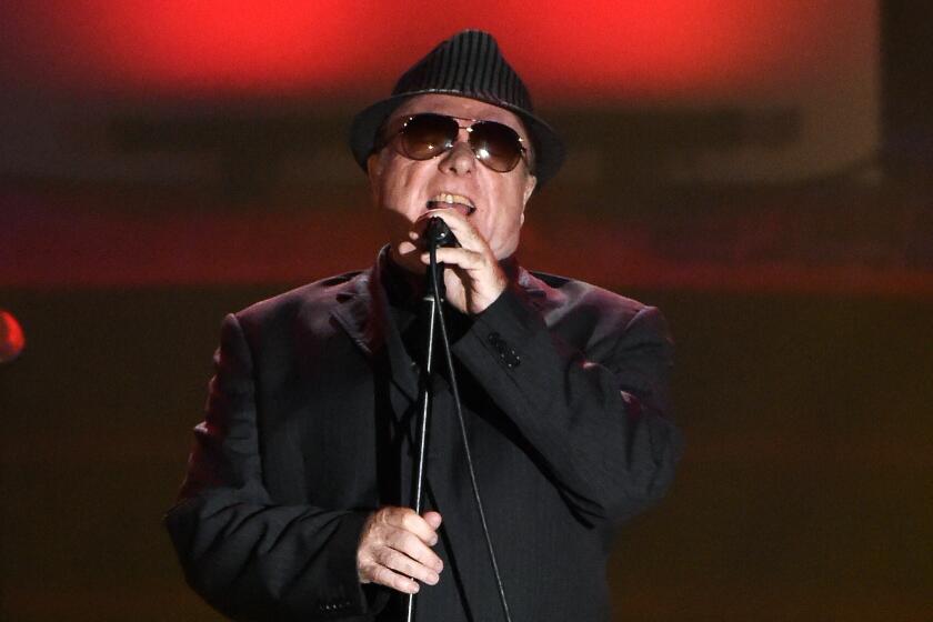 Van Morrison performs at the 46th annual Songwriters Hall of Fame Induction and Awards Gala in New York on June 18, 2015.