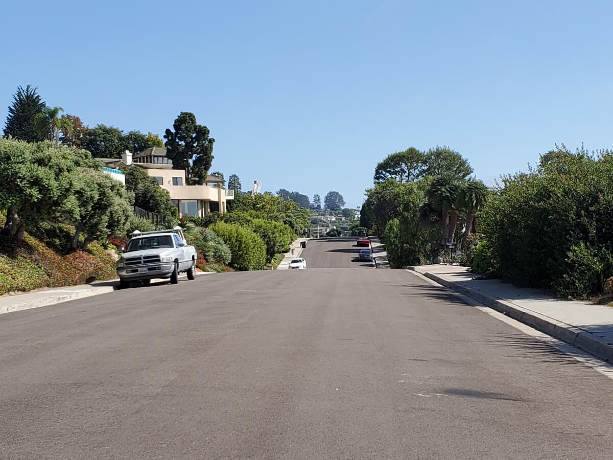 Houses on Fairway Road in the Country Club area of La Jolla have had multiple power outages recently.